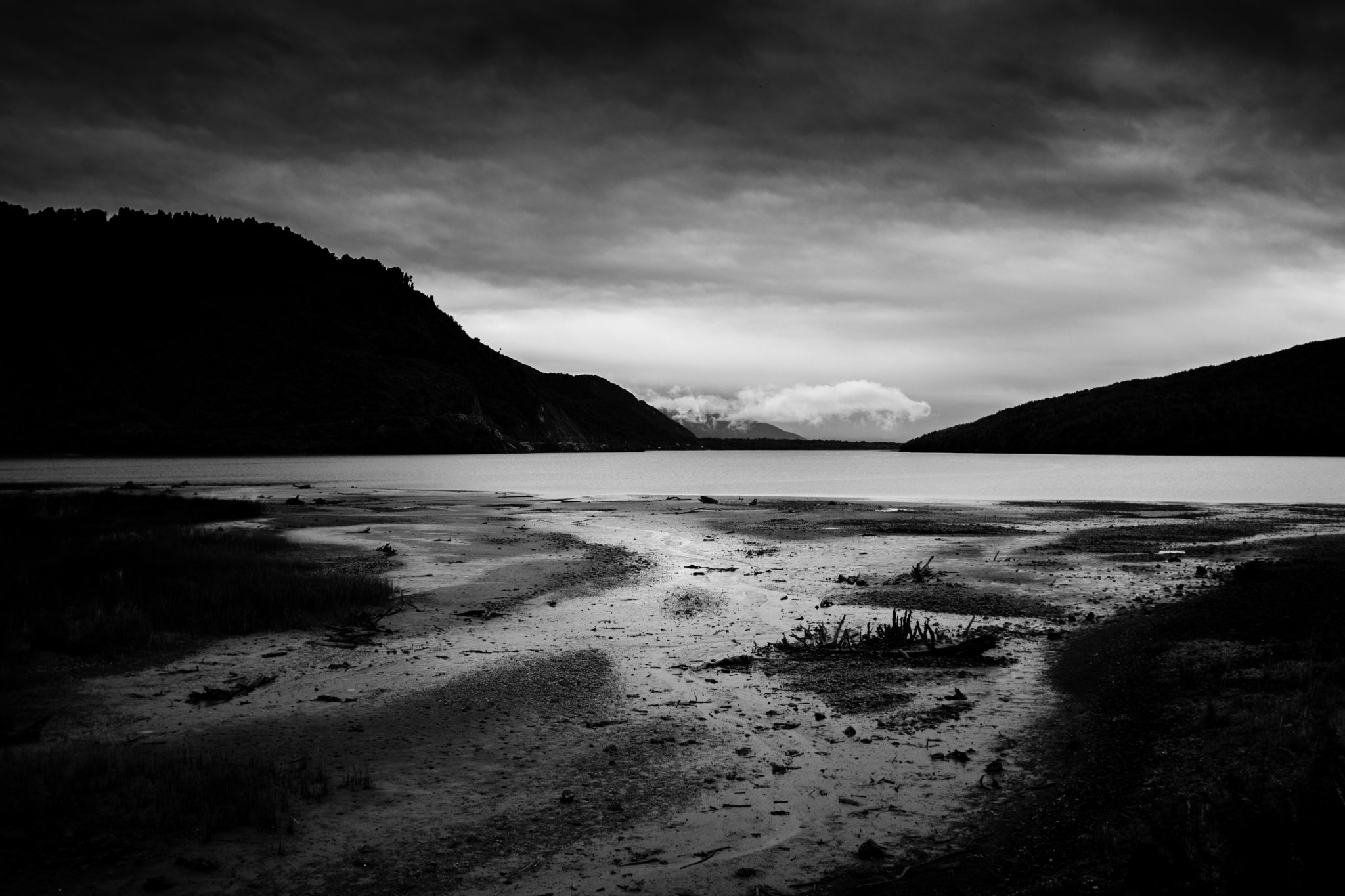 Traveling the Aysen Region Patagonia B/W
